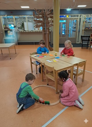 kleuters in de aula